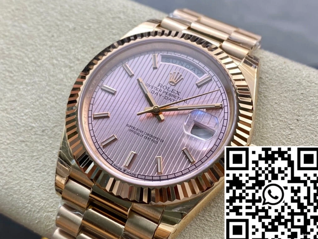 M228235-0005 Gold Rose Date Day EW Factory Rolex 0218